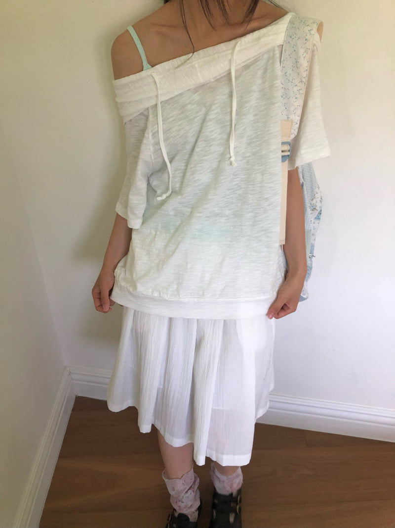 Flash - Korean Women Fashion - #womensfashion - Bold Hooded Tee - 6