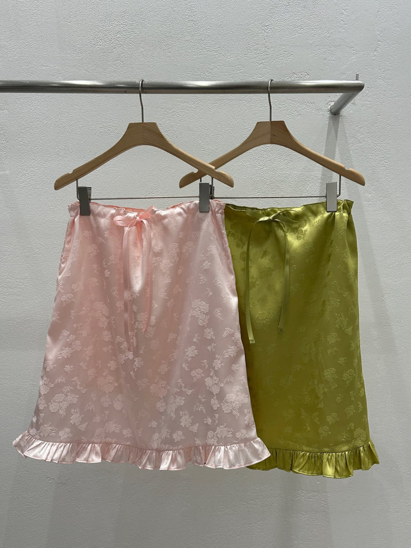 Flash - Korean Women Fashion - #womensfashion - Jacquard Frill Skirt