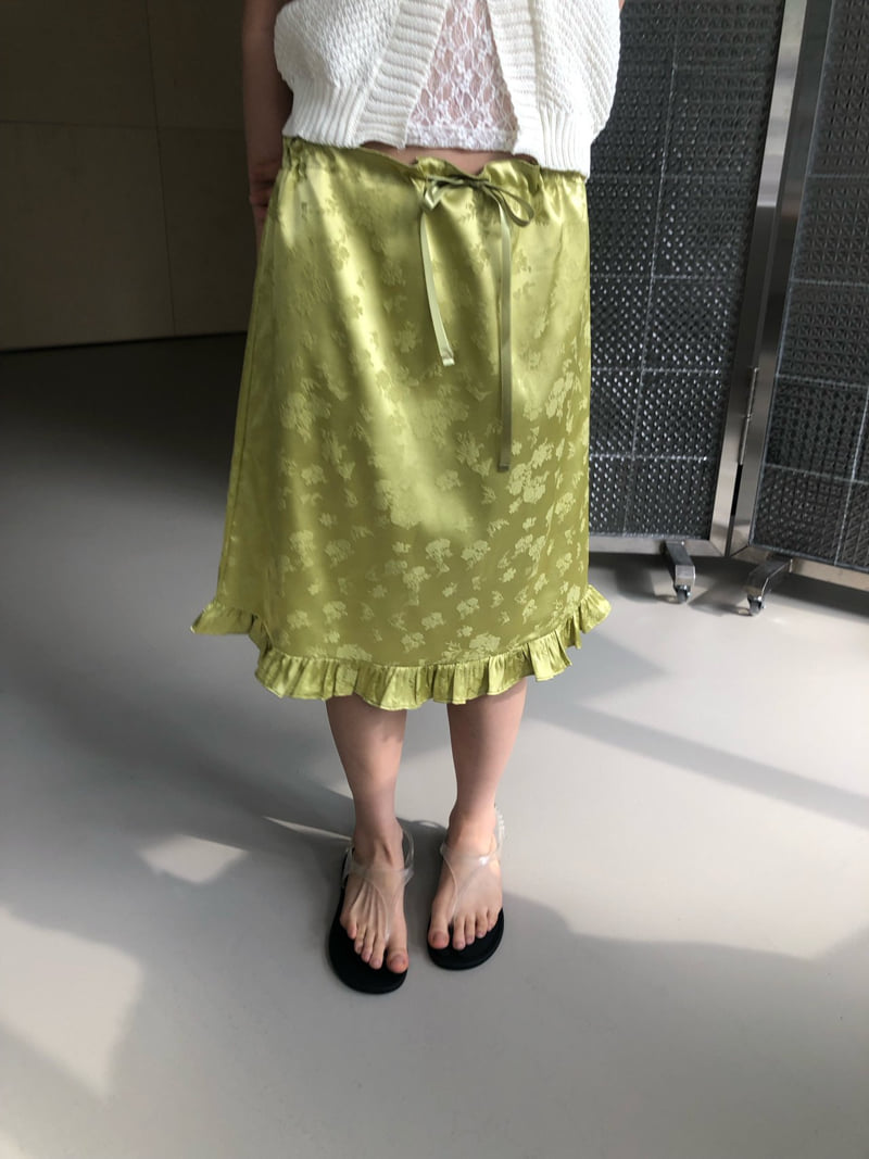 Flash - Korean Women Fashion - #womensfashion - Jacquard Frill Skirt - 5