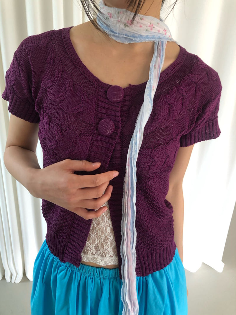 Flash - Korean Women Fashion - #womensfashion - Cube Knit Cardigan - 6