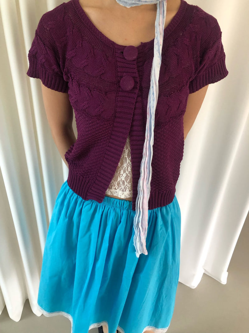 Flash - Korean Women Fashion - #womensfashion - Cube Knit Cardigan - 8
