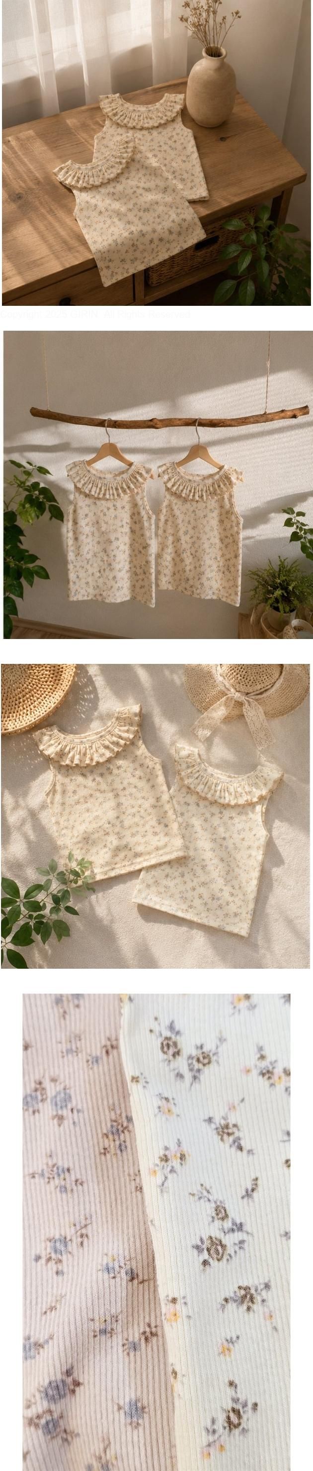 Flower J - Korean Children Fashion - #littlefashionista - Small Floral Ruffle Tee