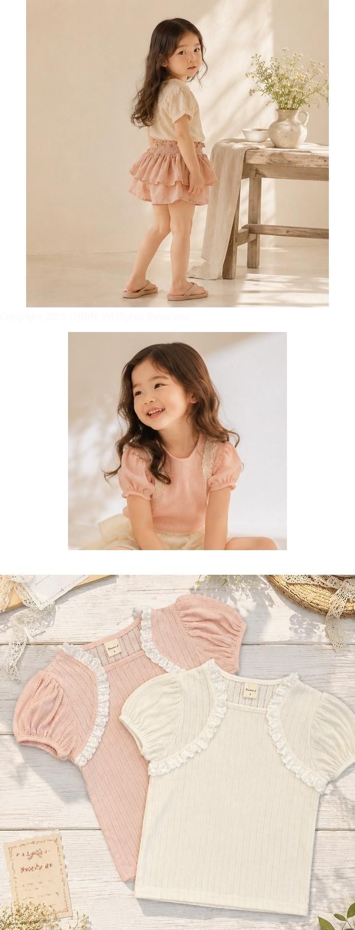 Flower J - Korean Children Fashion - #magicofchildhood - Bonbon Tee