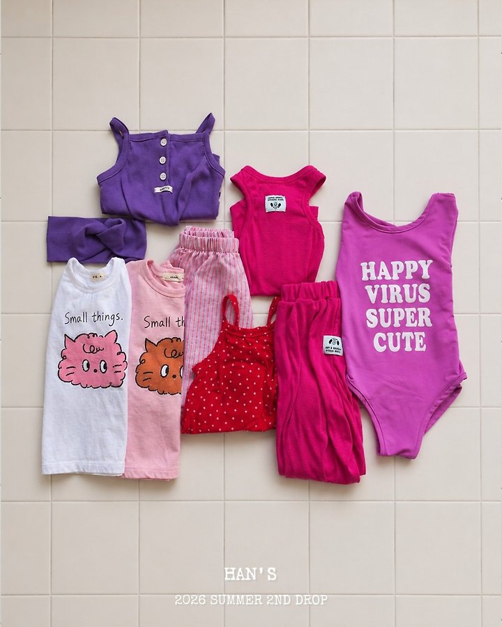 Han's - Korean Children Fashion - #Kfashion4kids - Flat Crop Sleeveless Top - 12