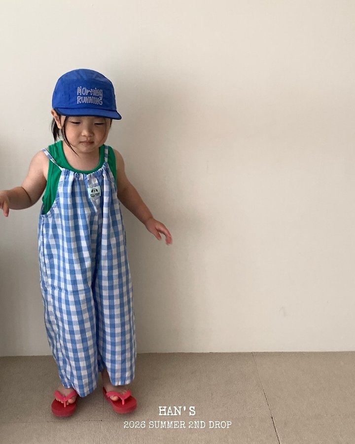 Han's - Korean Children Fashion - #Kfashion4kids - Cropped Linen Overalls - 7