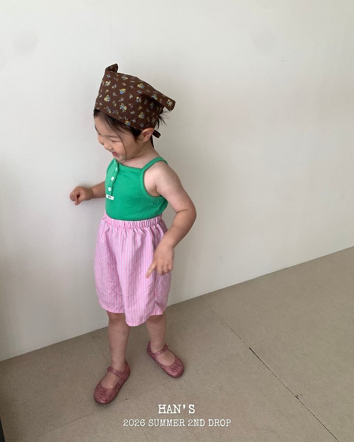 Han's - Korean Children Fashion - #stylishchildhood - Flat Crop Sleeveless Top - 4