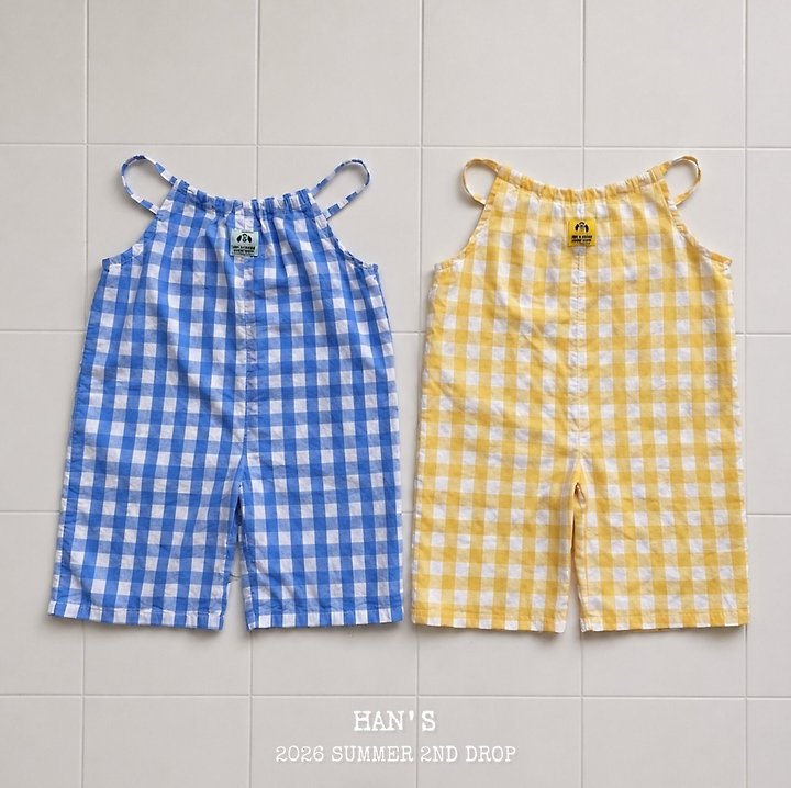 Han's - Korean Children Fashion - #designkidswear - Cropped Linen Overalls