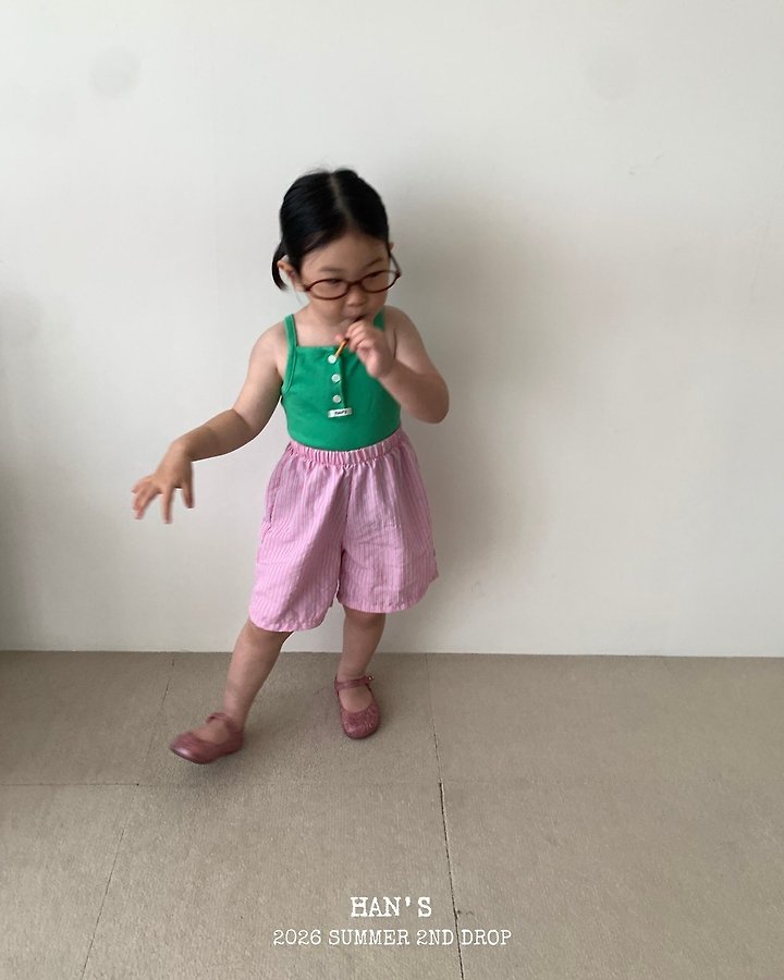 Han's - Korean Children Fashion - #kidsshorts - Flat Crop Sleeveless Top - 9
