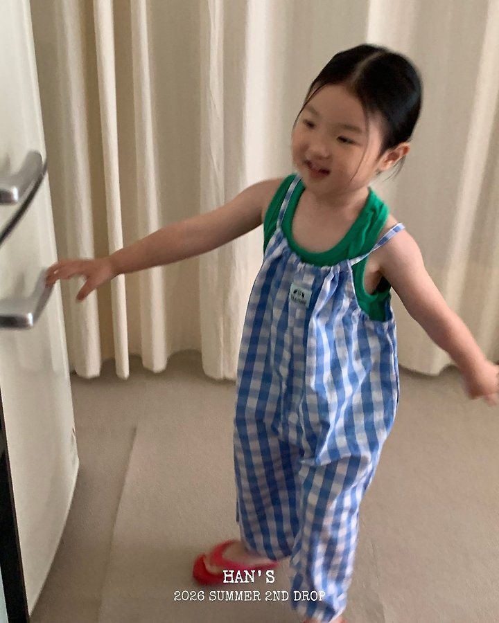 Han's - Korean Children Fashion - #kidsstore - Cropped Linen Overalls - 5