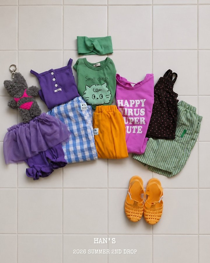 Han's - Korean Children Fashion - #kidzfashiontrend - Flat Crop Sleeveless Top - 11