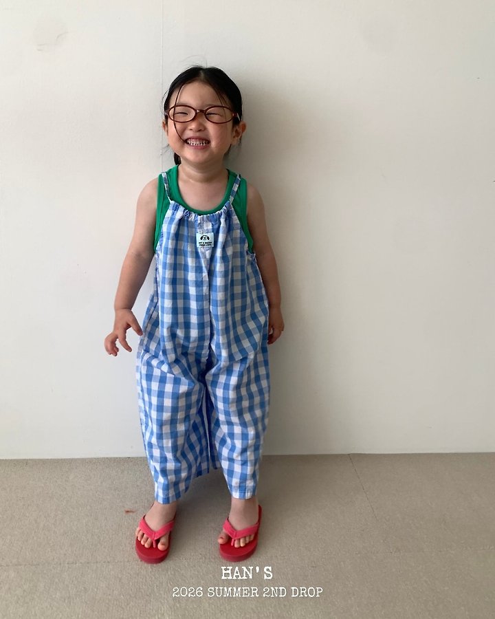 Han's - Korean Children Fashion - #prettylittlegirls - Cropped Linen Overalls - 11
