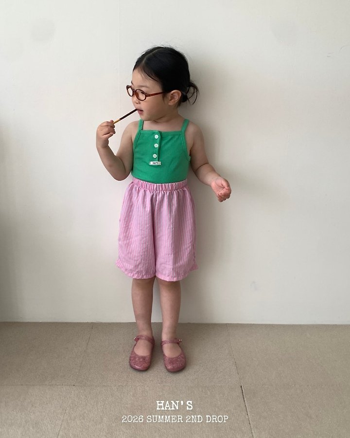 Han's - Korean Children Fashion - #stylishchildhood - Flat Crop Sleeveless Top - 3