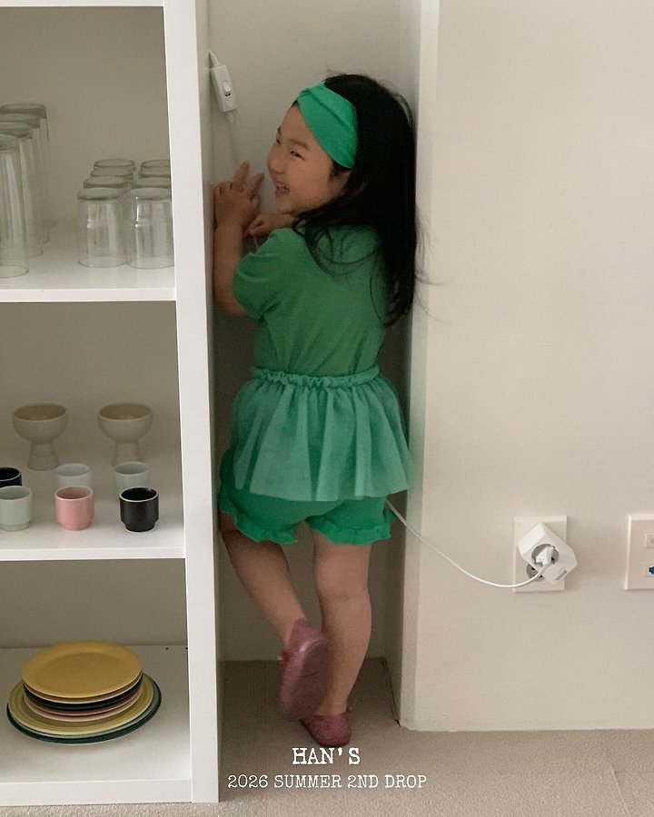 Han's - Korean Children Fashion - #todddlerfashion - Mesh Skirt Shorts - 3
