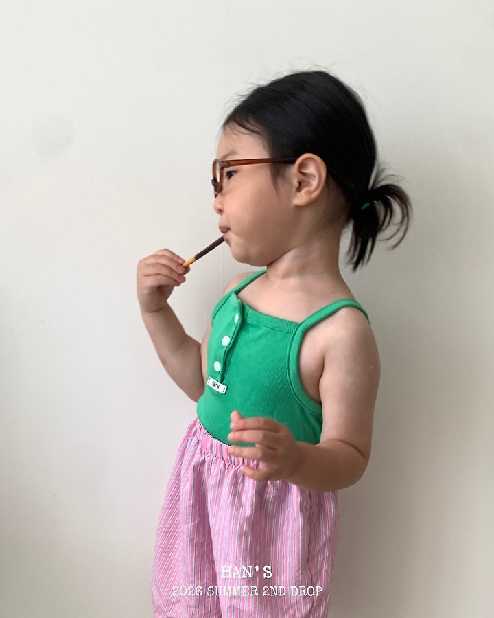 Han's - Korean Children Fashion - #toddlerclothing - Flat Crop Sleeveless Top - 2