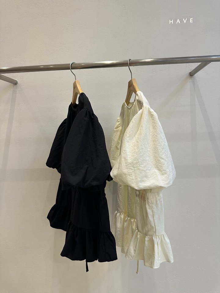 Have - Korean Women Fashion - #momslook - Puff String Top - 2