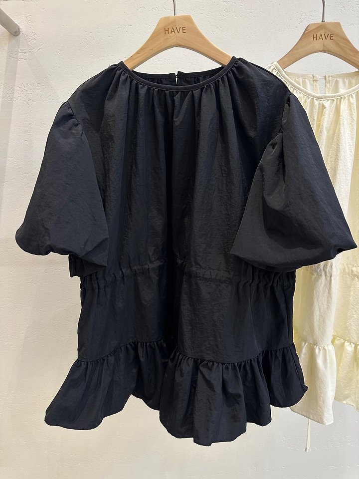 Have - Korean Women Fashion - #womensfashion - Puff String Top - 3