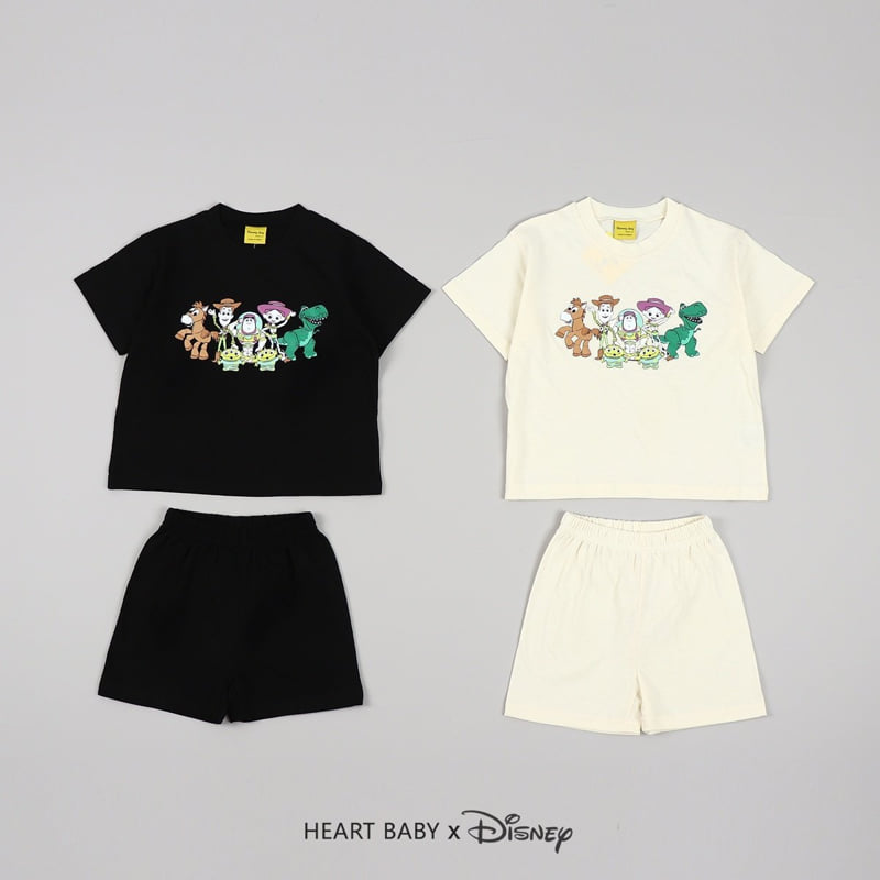 Heart Baby - Korean Children Fashion - #stylishchildhood - Toy Story Short Sleeve Set - 4