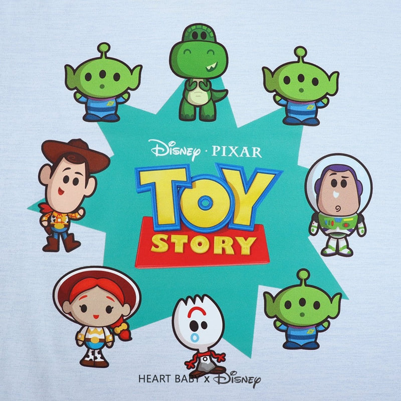 Heart Baby - Korean Children Fashion - #discoveringself - Sorona Toy Story Short Sleeve Set - 6