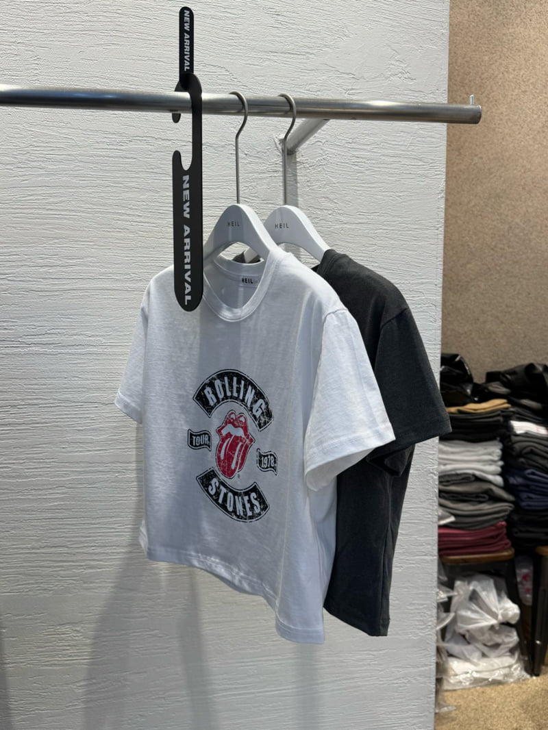 Heil - Korean Women Fashion - #momslook - Pigment Rolling Crop Tee - 2