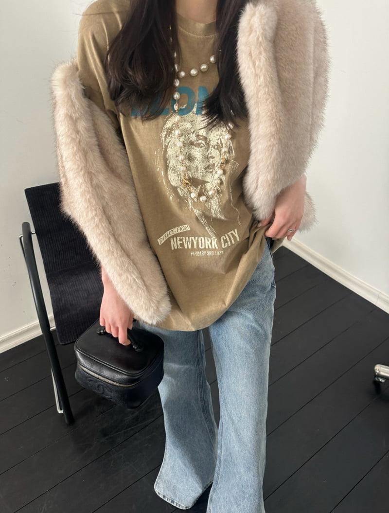 Heil - Korean Women Fashion - #womensfashion - Pigment Blonde Tee - 4