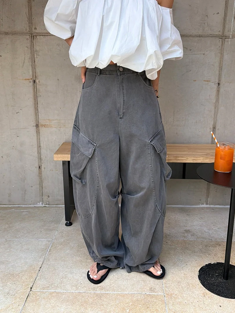 Heil - Korean Women Fashion - #momslook - Pigment Balloon Pants - 3