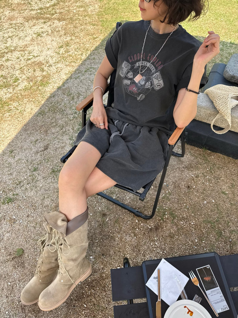 Heil - Korean Women Fashion - #momslook - Pigment Global M Tee - 6