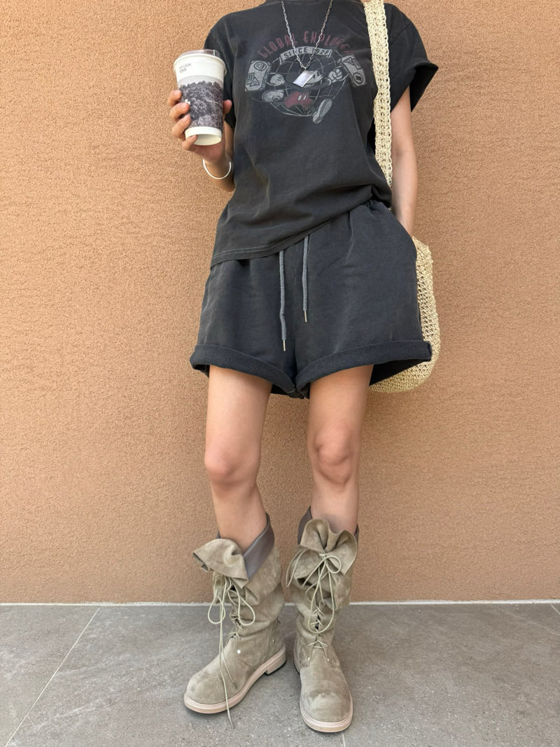 Heil - Korean Women Fashion - #momslook - Pigment Global M Tee - 7