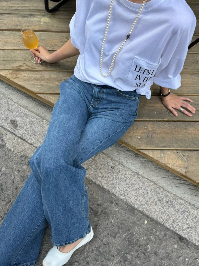 Heil - Korean Women Fashion - #womensfashion - Rosé Denim Pants - 4