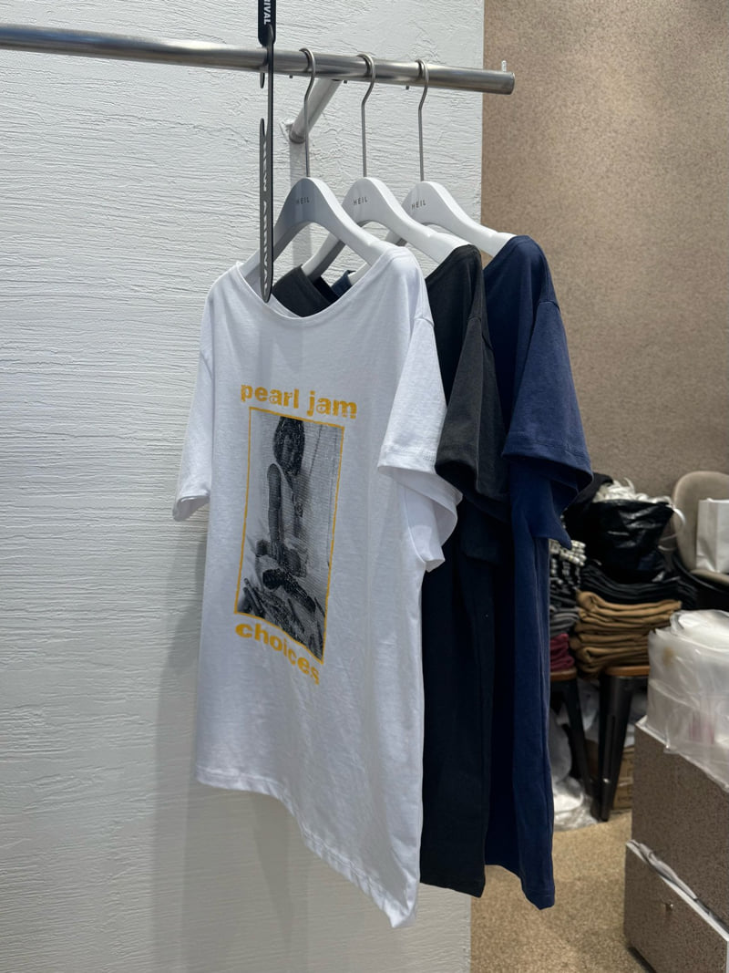 Heil - Korean Women Fashion - #thelittlethings - Pigment Baby One-Shoulder Tee - 3