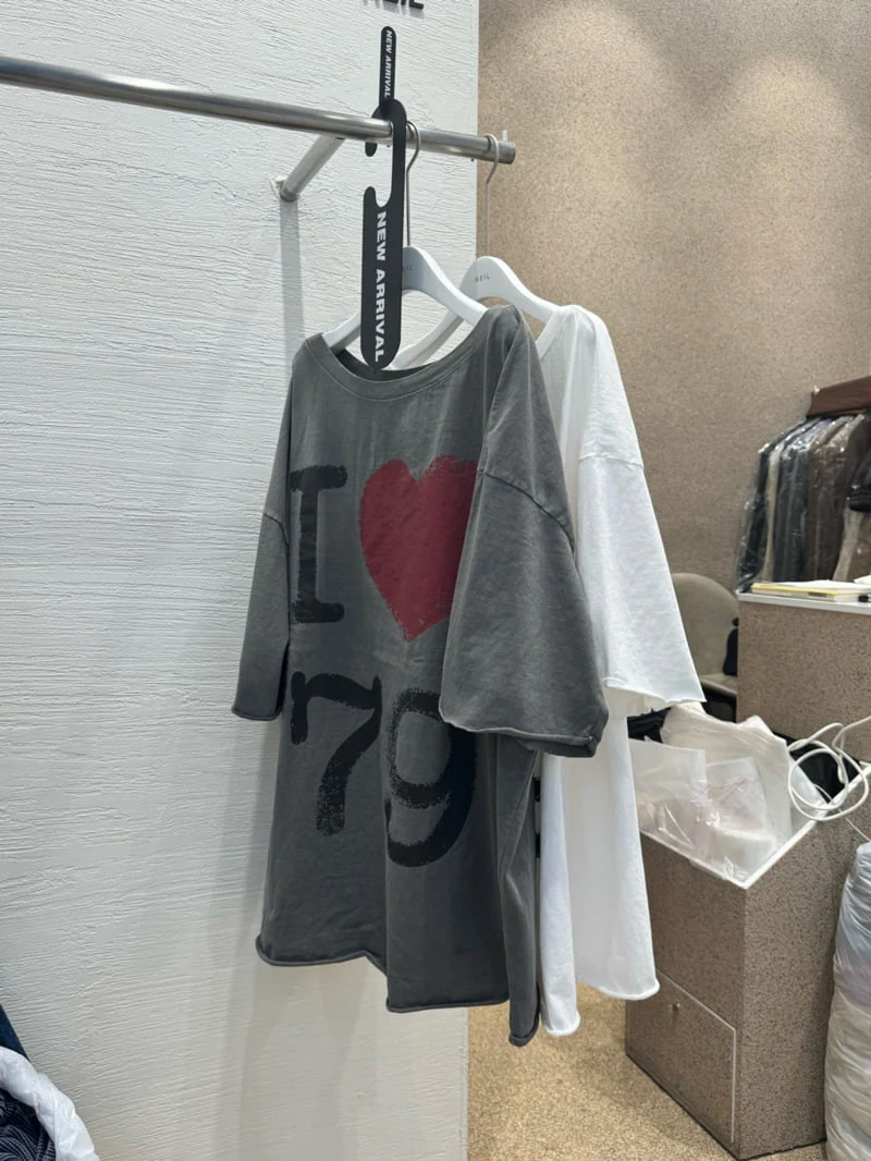 Heil - Korean Women Fashion - #womensfashion - Pigment Love One-Shoulder Tee - 2