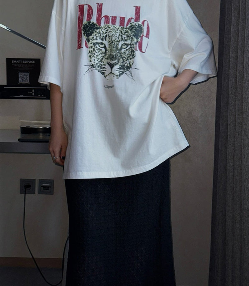 Heil - Korean Women Fashion - #womensfashion - Pigment Cheetah Tee - 2