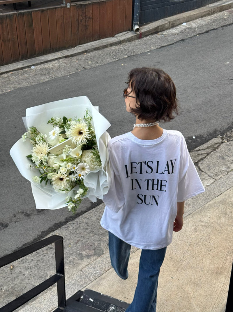 Heil - Korean Women Fashion - #womensfashion - Pocket Lettering Tee - 11
