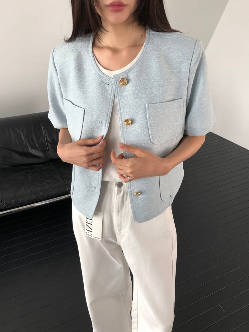 Heize - Korean Women Fashion - #momslook - Coco Tweed Jacket - 2