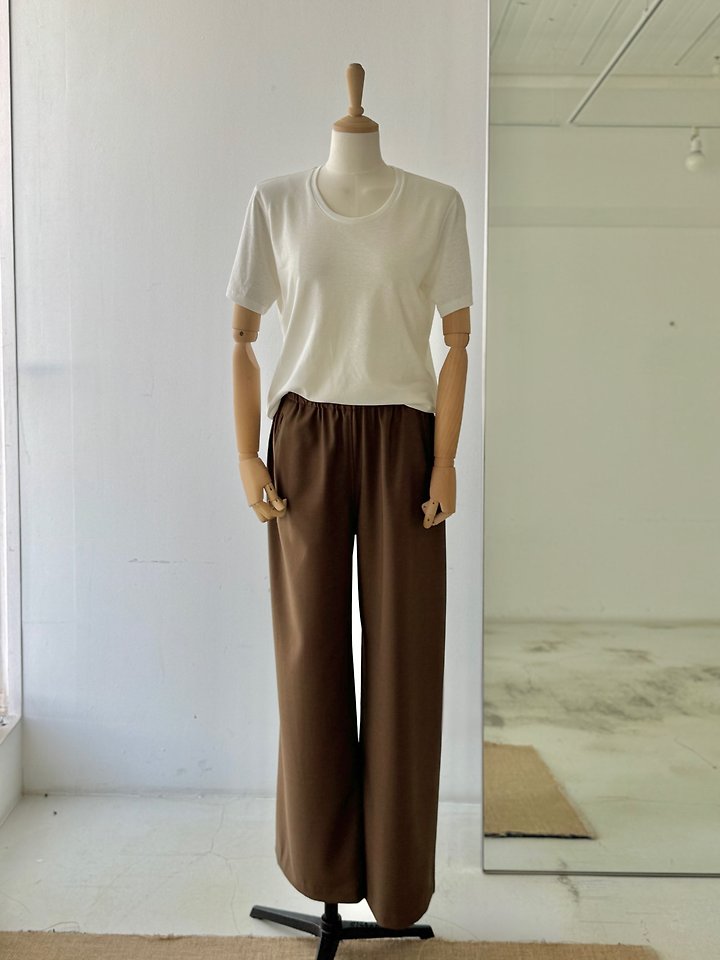 Heize - Korean Women Fashion - #thatsdarling - Linen Crewneck Tee - 6