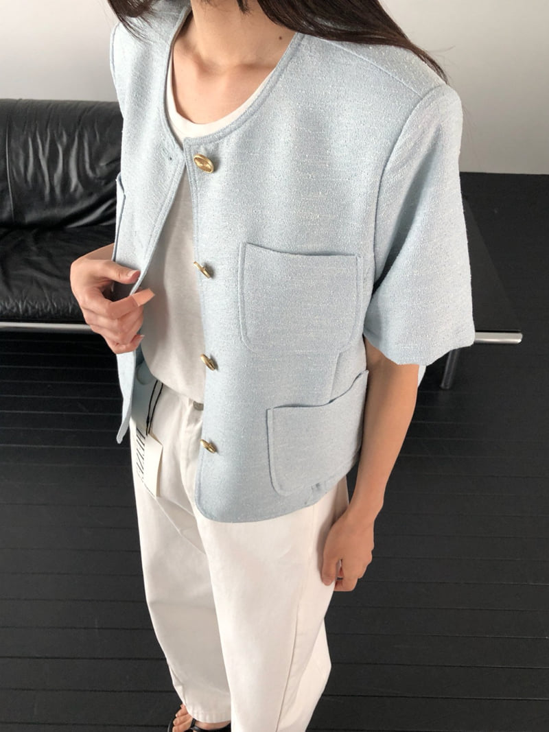 Heize - Korean Women Fashion - #womensfashion - Coco Tweed Jacket - 3