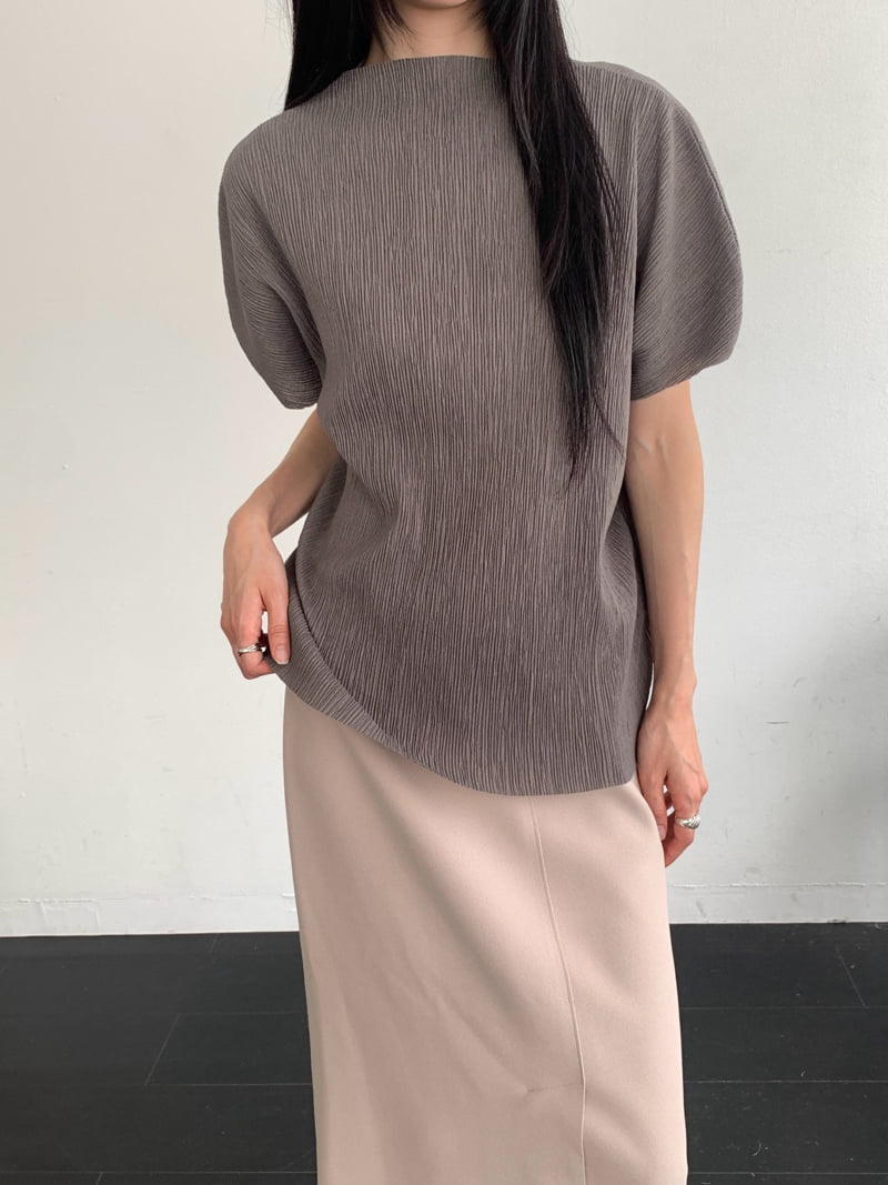 Heize - Korean Women Fashion - #womensfashion - Pleated Tee - 10