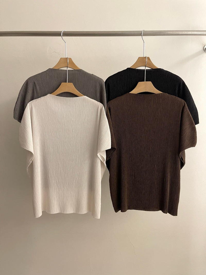 Heize - Korean Women Fashion - #womensfashion - Pleated Tee - 6