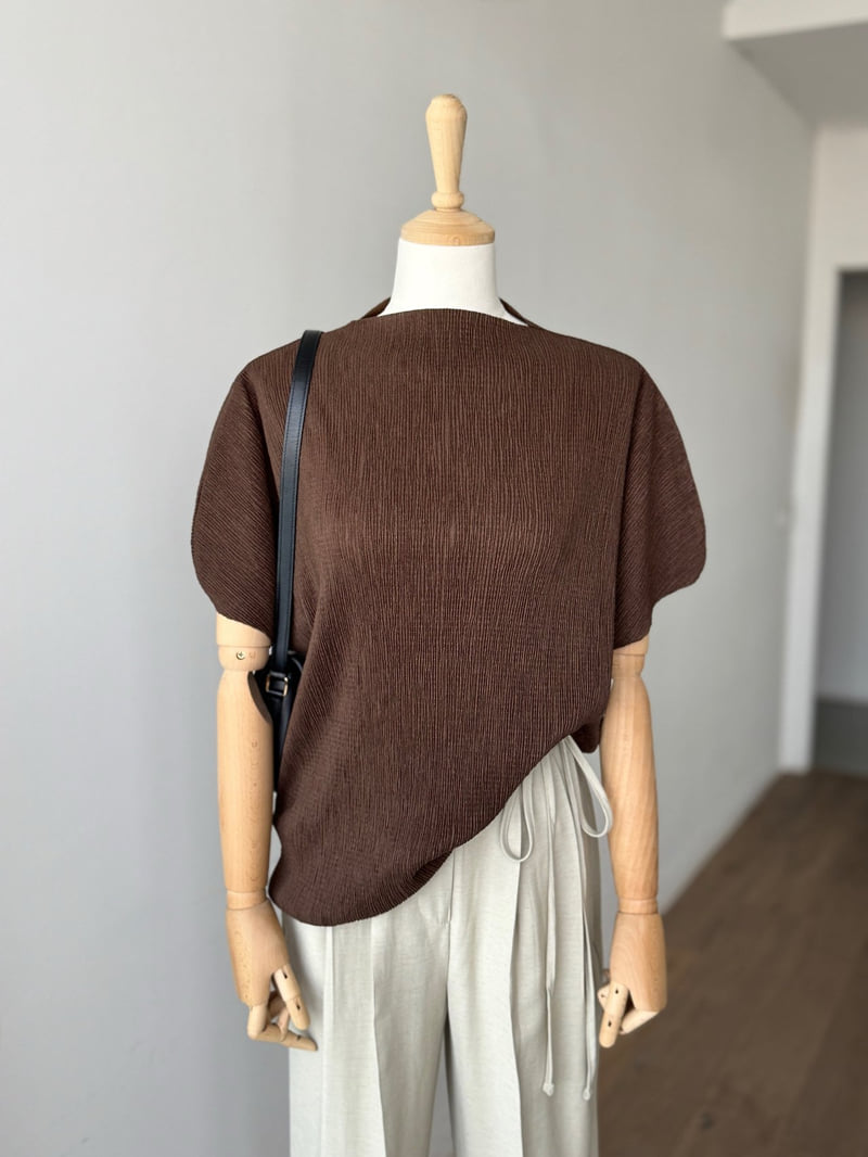 Heize - Korean Women Fashion - #womensfashion - Pleated Tee - 8