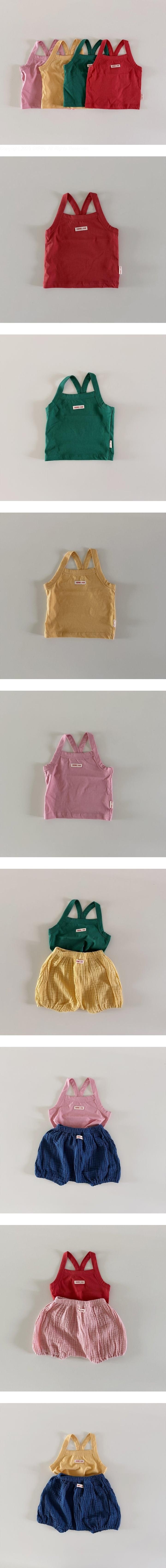 Here I Am - Korean Baby Fashion - #babyfashion - Vivid Sleeveless Top