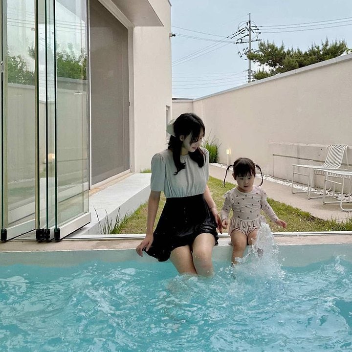 Here I Am - Korean Women Fashion - #momslook - Melo Swim One-Piece (Mom) - 8