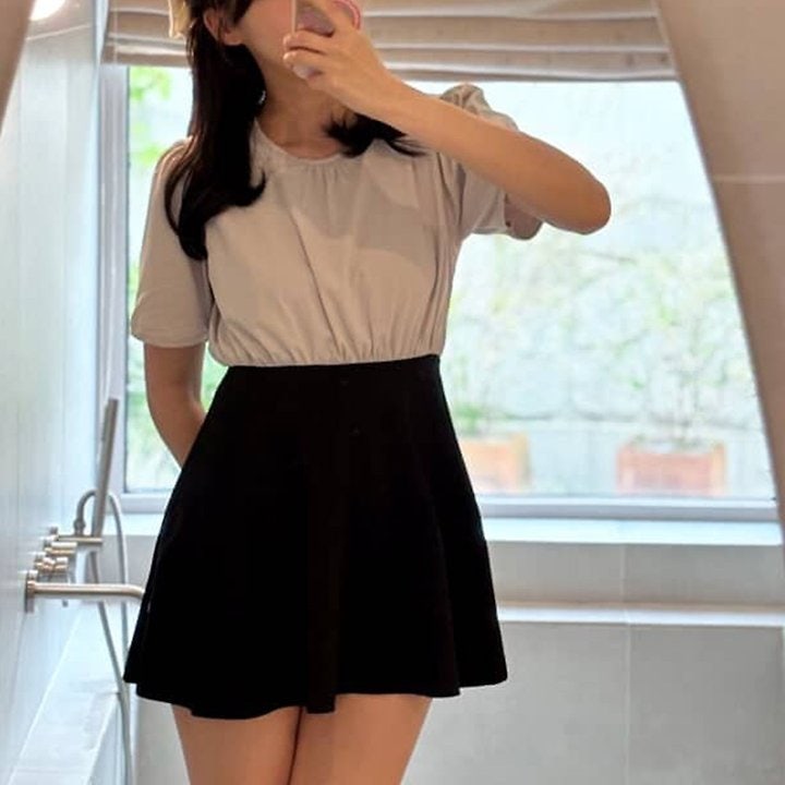 Here I Am - Korean Women Fashion - #womensfashion - Melo Swim One-Piece (Mom) - 7