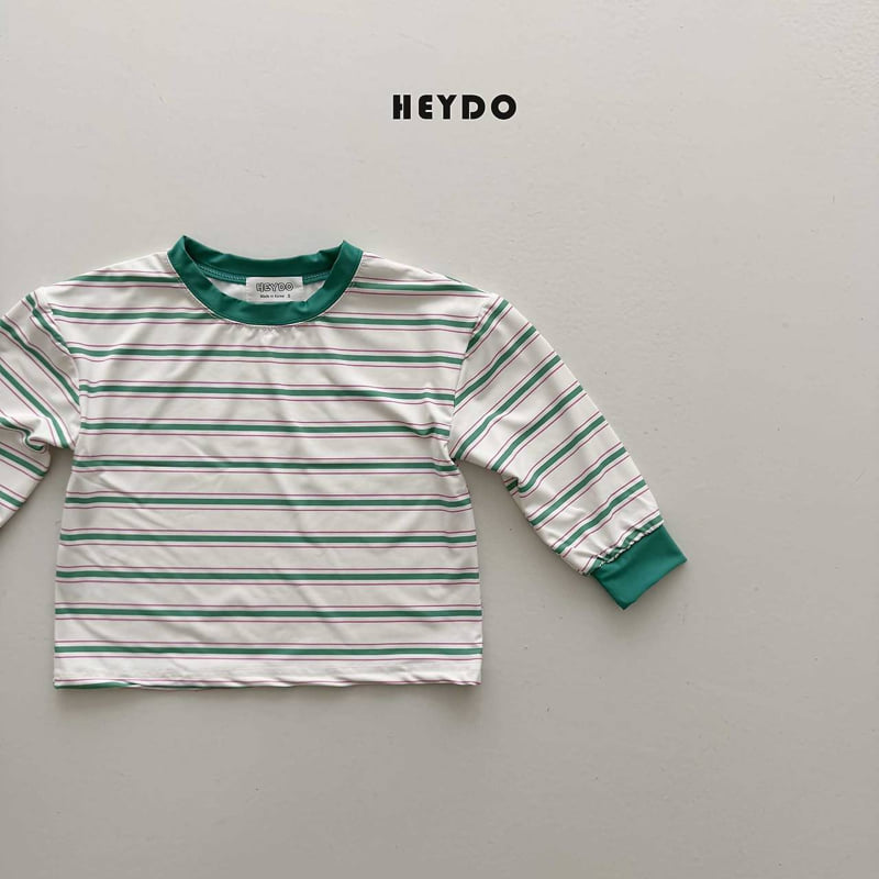 Heydo - Korean Children Fashion - #kidzfashiontrend - Ocean Stripe Rash Guard Tee - 4