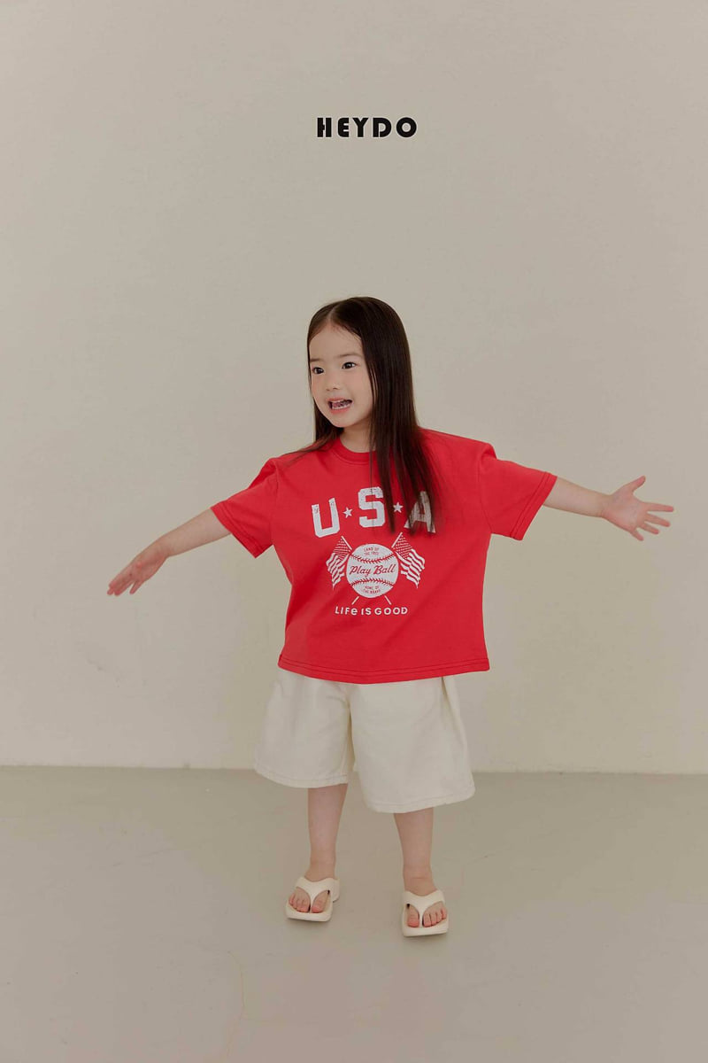 Heydo - Korean Children Fashion - #childofig - USA Baseball Tee - 8