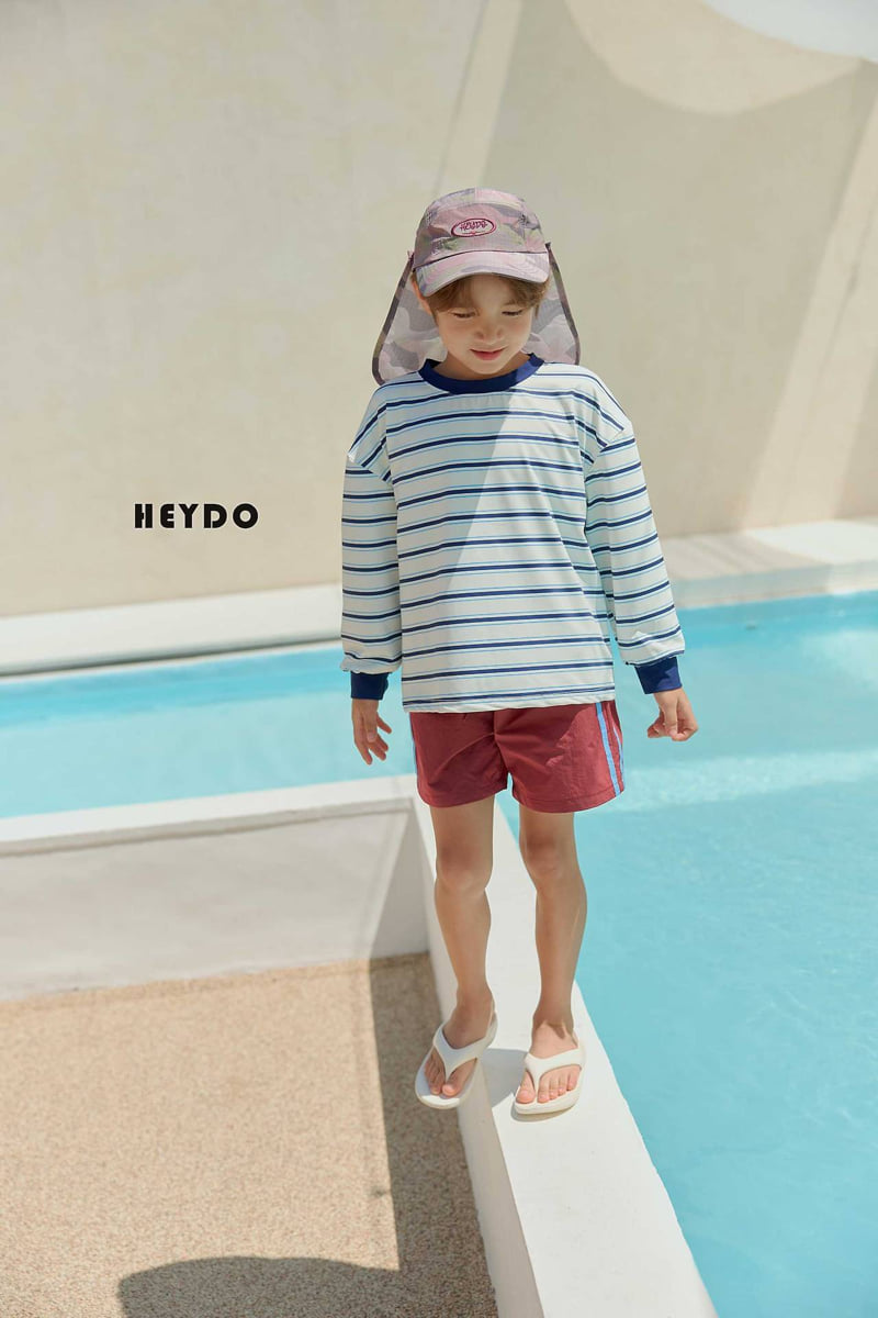 Heydo - Korean Children Fashion - #childofig - Ocean Stripe Rash Guard Tee - 9