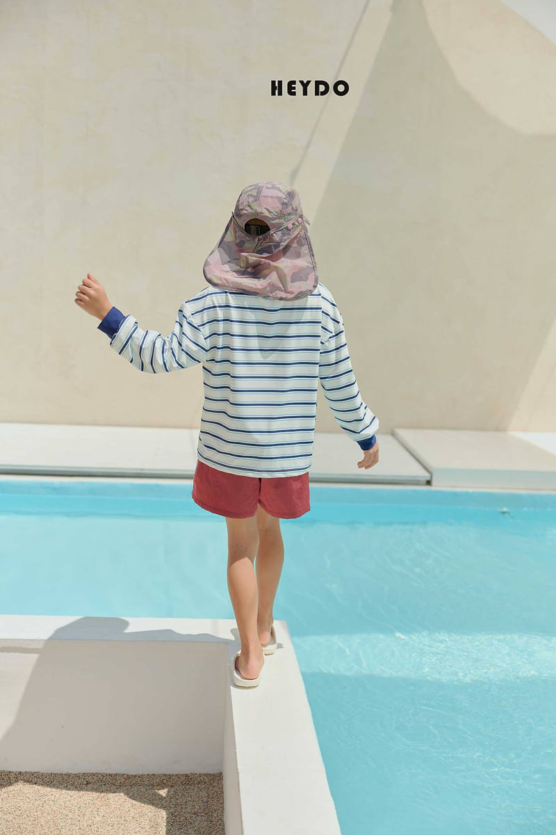 Heydo - Korean Children Fashion - #childrensboutique - Ocean Stripe Rash Guard Tee - 11