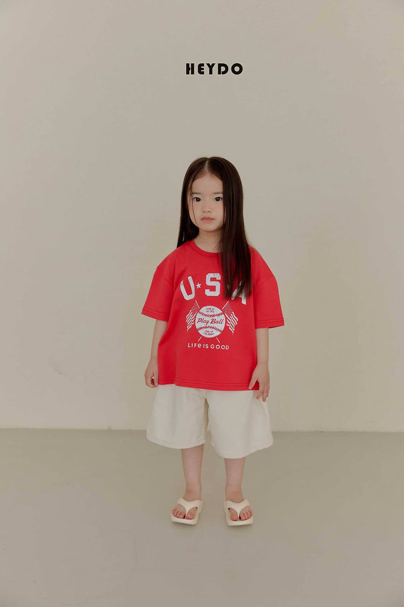 Heydo - Korean Children Fashion - #designkidswear - USA Baseball Tee - 10