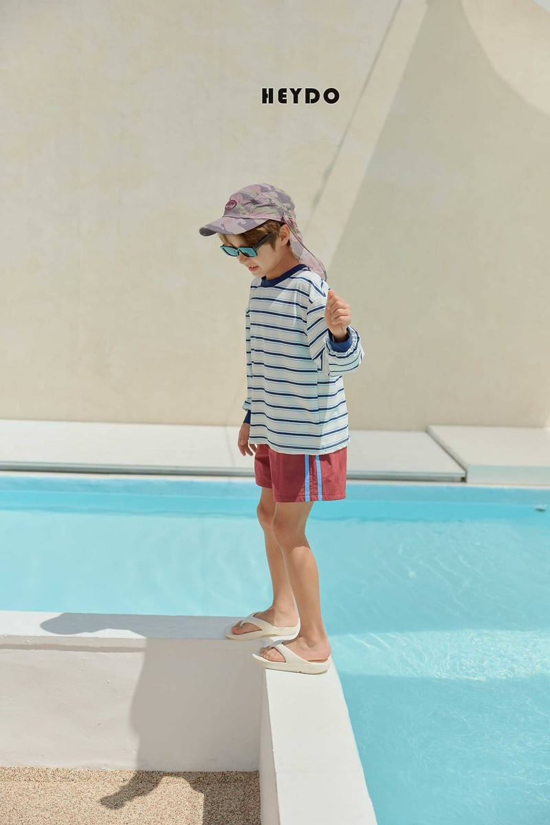 Heydo - Korean Children Fashion - #designkidswear - Ocean Stripe Rash Guard Tee - 12