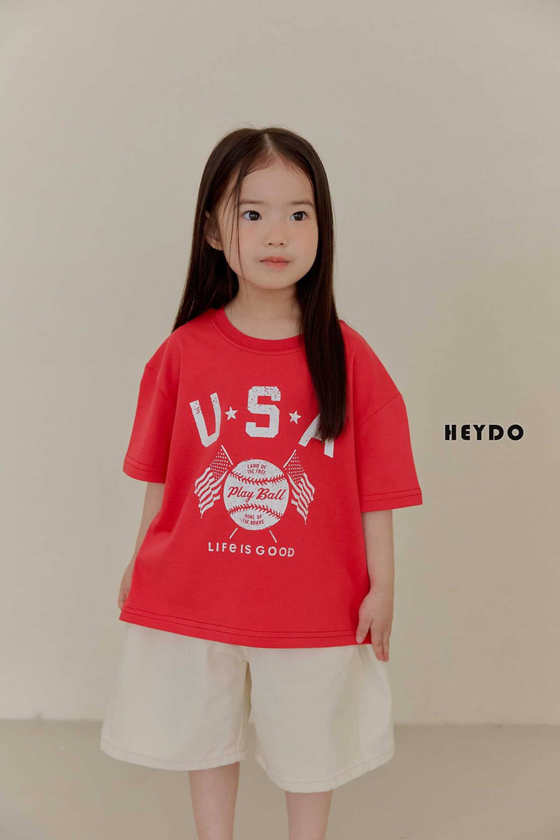 Heydo - Korean Children Fashion - #fashionkids - USA Baseball Tee - 12