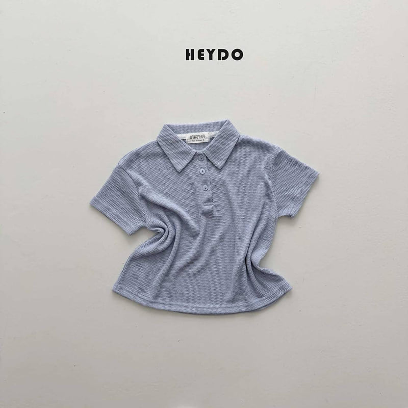 Heydo - Korean Children Fashion - #kidsshorts - Knit Collar Tee - 3