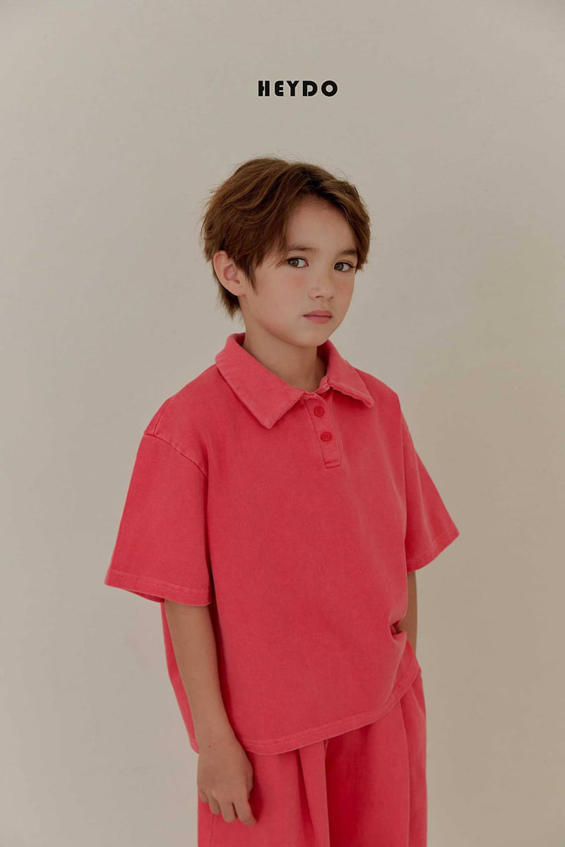 Heydo - Korean Children Fashion - #kidsstore - Pig Collar Tee - 12